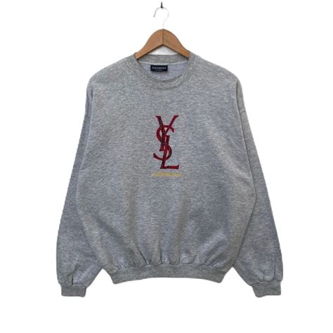 yves saint laurent sweatshirt vintage|yves Saint Laurent hoodies sweatshirts.